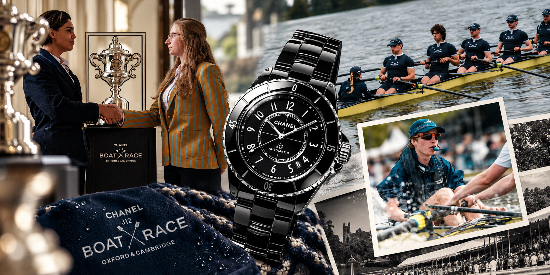 Chanel firma la coppa della J12 Boat Race.